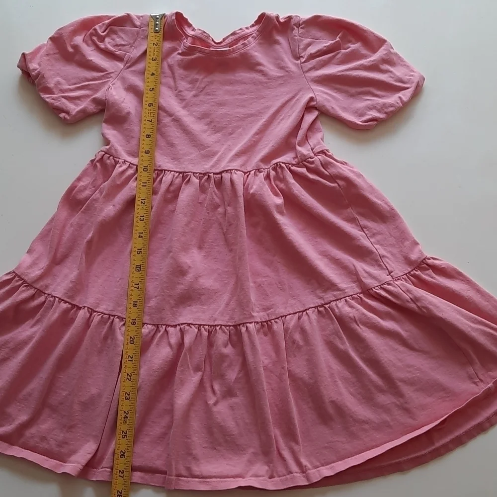 Zara 10 pink tiered ruffle dress